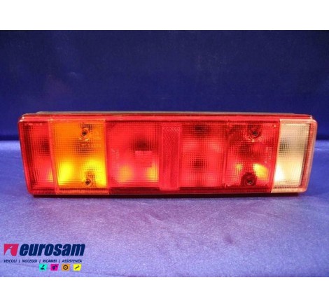 FANALE POSTERIORE SX 7 POSIZIONI CON LUCE TARGA IVECO STRALIS EUROTECH EUROSTAR EUROTRAKKER