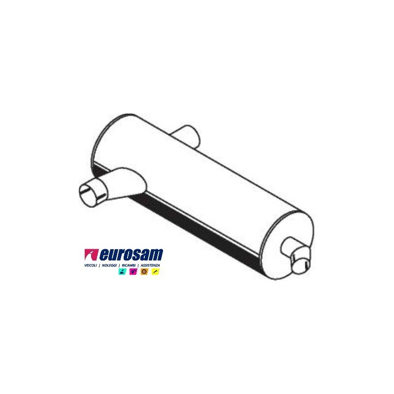 SILENZIATORE SCARICO MERCEDES NG 1635 1644 1935 1944 EURO 1