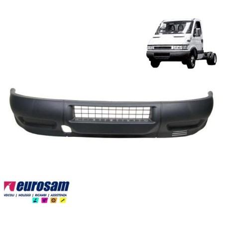 paraurti anteriore iveco daily 2000 grigio senza fori
