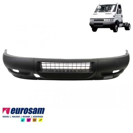 paraurti anteriore iveco daily 2000 grigio con fori fendinebbia