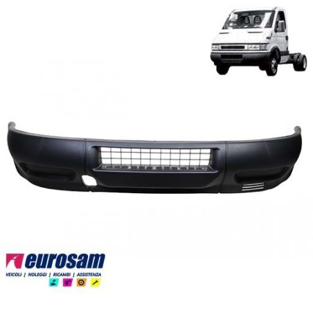 paraurti anteriore iveco daily 2000 nero senza fori fendinebbia