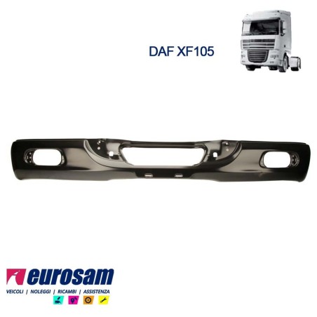 paraurti anteriore in metallo nero daf xf105