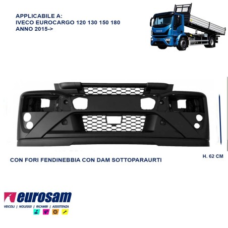 paraurti anteriore iveco eurocargo 120 130 150 180 2015