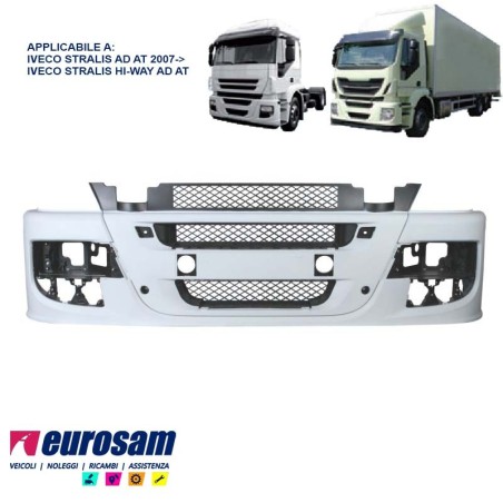 paraurti anteriore iveco stralis 2007 ad at 13 hi-way primer