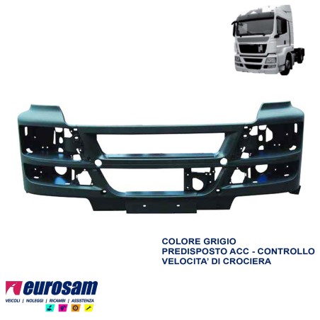 paraurti anteriore man tgs grigio predisposto acc