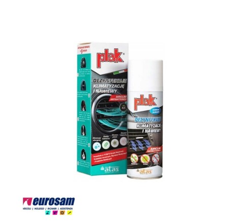 SPRAY IGIENIZZAZIONE SANINIFICAZIONE ABITACOLO AUTO CAMION 200 ML PLAK ATAS