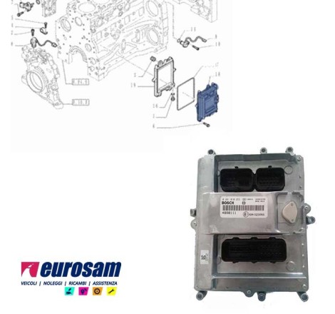 CENTRALINA ECU INIEZIONE MOTORE IVECO EUROCARGO TECTOR 4/6 CILINDRI F4AE0481 F4AE0681