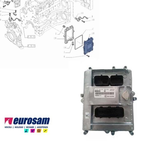 CENTRALINA ECU INIEZIONE MOTORE IVECO EUROCARGO TECTOR 4/6 CILINDRI F4AE0481 F4AE0681