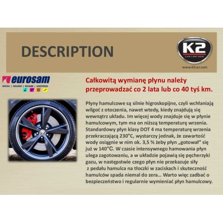 liquido impianto freni frizione dot 4 1 lt k2