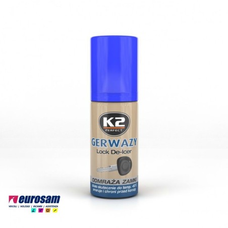 additivo anticongelante 50 ml per serrature lucchetti chiavi k2