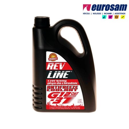 liquido paraflu antigelo 5lt diluito pronto all'uso g12+ rosso revline