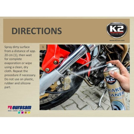 spray brake cleaner pulitore freni frizione 600 ml k2