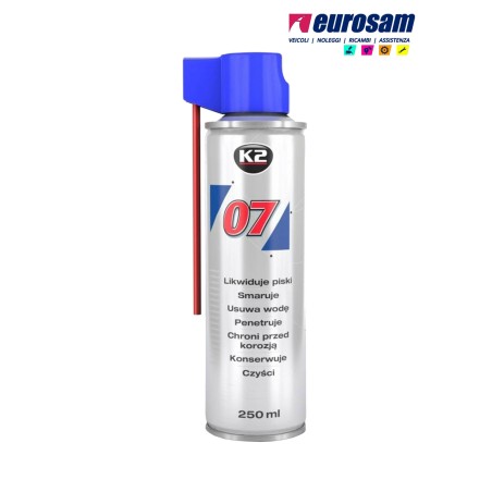 spray multifunzione 250 ml protettivo lubrificante anticorrosivo k2
