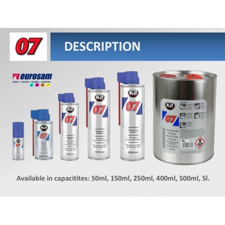 spray multifunzione 500 ml protettivo lubrificante anticorrosivo k2