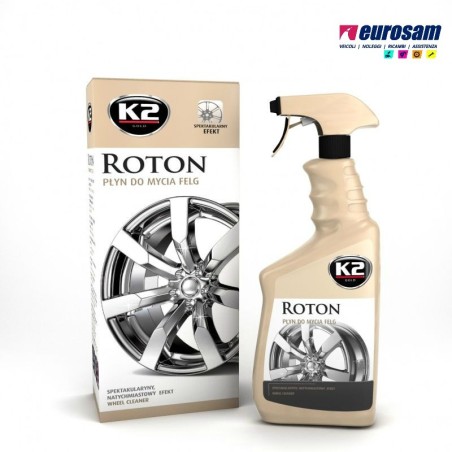 sgrassatore pulitore cerchi alluminio ferro 700ml con nebulizzatore k2 roton