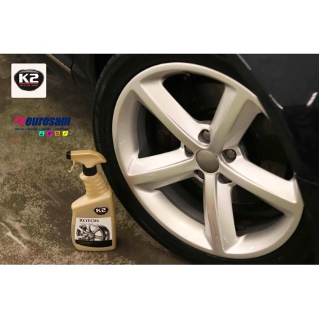 sgrassatore pulitore cerchi alluminio ferro 700ml con nebulizzatore k2 roton