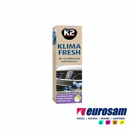 bomboletta spray igenizzante a/c abitacolo 150 ml mirtillo klima fresh k2