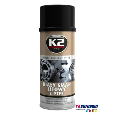 grasso spray bianco al litio ptfe 400 ml universale k2