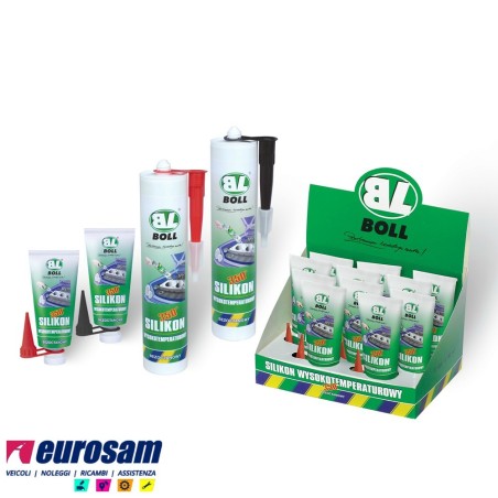 kit silicone sigillante motore guarnizioni rosso 290 ml max 350° boll