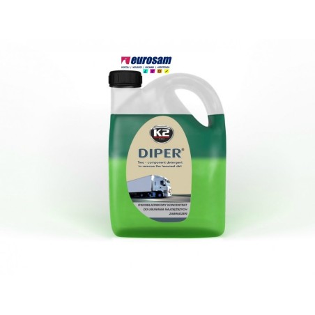 shampoo sapone pulizia esterno concentrato autocarro 2 lt k2 diper