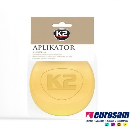 spugna per applicazione cera e lucidante plastica gomma pelle k2 applicator