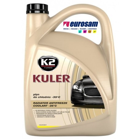 liquido paraflu antigelo giallo diluito pronto all'uso universale 5 lt k2
