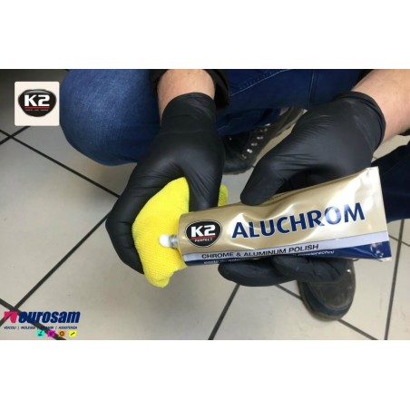 pasta pulizia lucidatura cerchi alluminio ferro acciaio k2 aluchrom