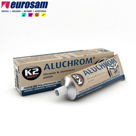 pasta pulizia lucidatura cerchi alluminio ferro acciaio k2 aluchrom