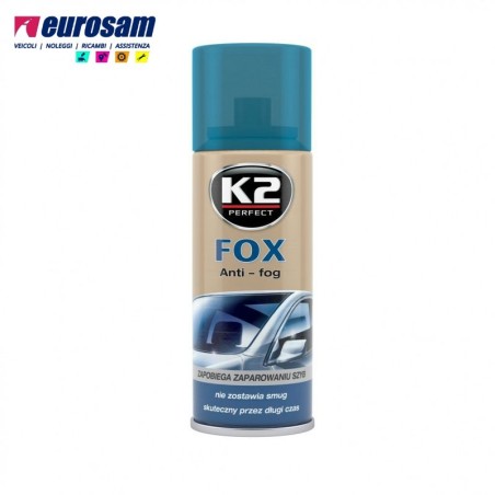 anti appannamento vetri parabrezza lunotto 200 ml k2 fox
