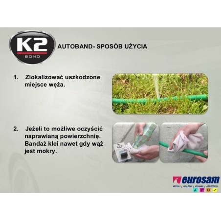 nastro riparazione tubi in gomma acqua multiuso k2 autoband