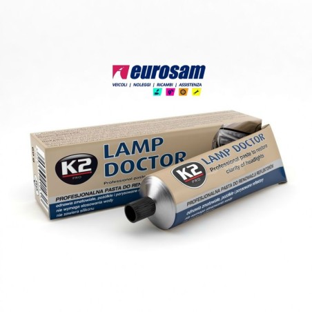 pasta rinnova pulizia fari proiettori 60 g k2 lamp doctor