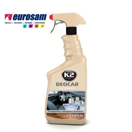 profumo interni auto 700 ml con nebulizzatore fahren k2 deocar