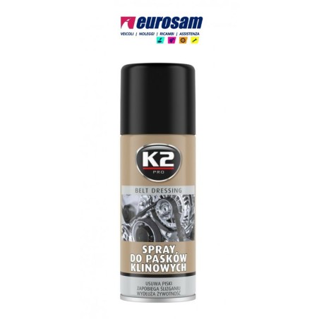 spray anti cigolio cinghie cinghie servizi v-belt universale 400 ml k2