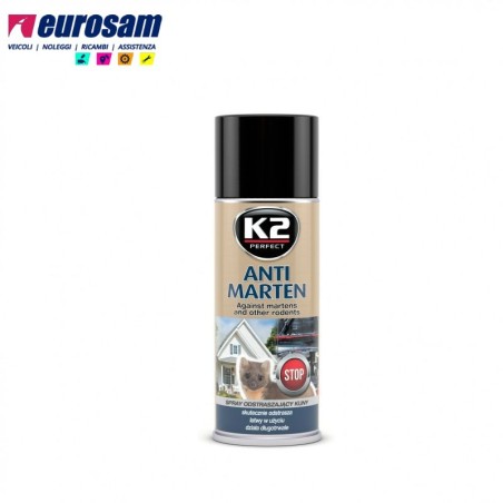 Spray anti roditori repellente topi martore auto garage officina casa 400 ml K2
