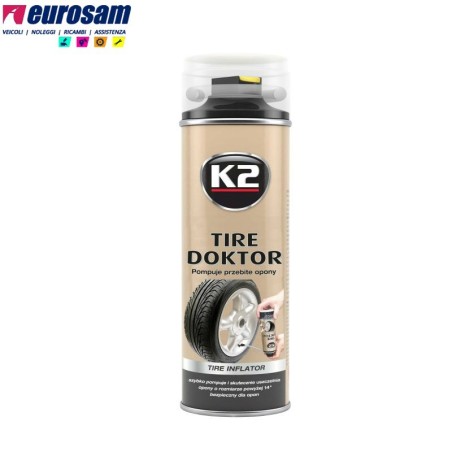 spray gonfia e ripara gomme rapido 535 ml k2 tire doctor