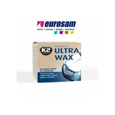 kit cera e spugnetta lucidatura protezione carrozzeria 250g k2 ultra wax