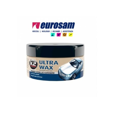 kit cera e spugnetta lucidatura protezione carrozzeria 250g k2 ultra wax