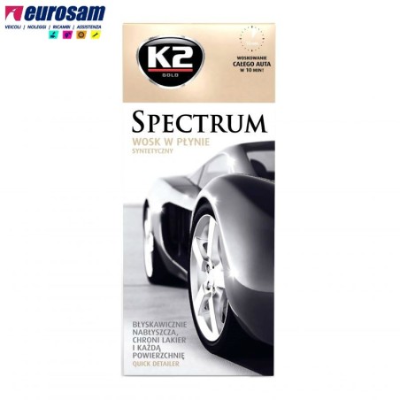 kit spray cera liquida protezione 1 lucidatura 3 700 ml k2 spectrum