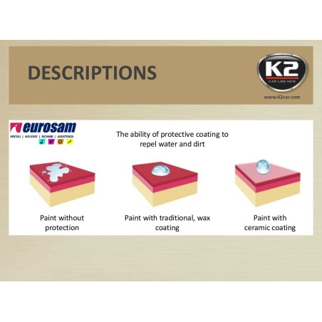 kit strato ceramicato lucidatura 4 protezione 5 lunga durata 50 ml k2 gravon