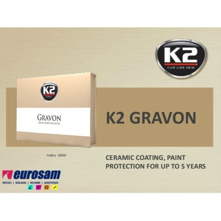 kit strato ceramicato lucidatura 4 protezione 5 lunga durata 50 ml k2 gravon