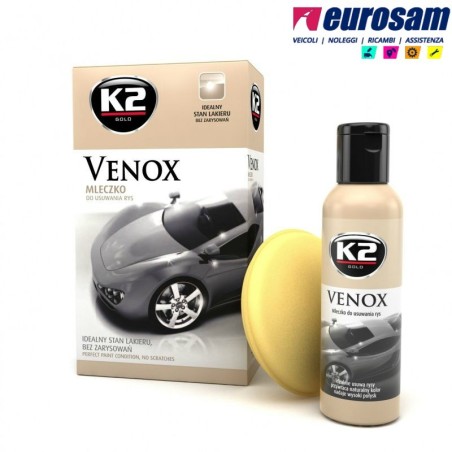 kit rimozione graffi lunga durata latte liquido + spugna k2 venox
