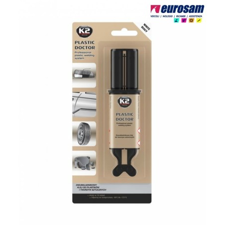 bicomponente bianco colla universale plastica gomma 28g k2 plastic doctor