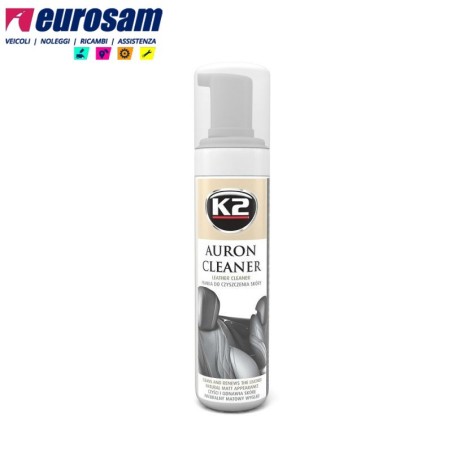 kit spazzola e schiuma pulizia 3 protezione 5 per interni auto in pelle k2 auron
