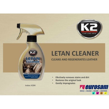 spray pulizia 3 per sedili in pelle interni auto pelle 250 ml k2 letan cleaner