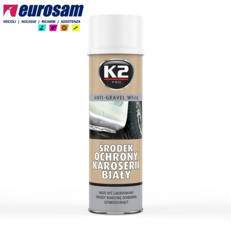 spray resina antiruggine sottoscocca antisassi bianco liscio 500 ml k2
