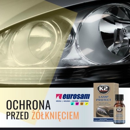 liquido protezione fari proiettori anteriori 10 ml k2 lamp protect