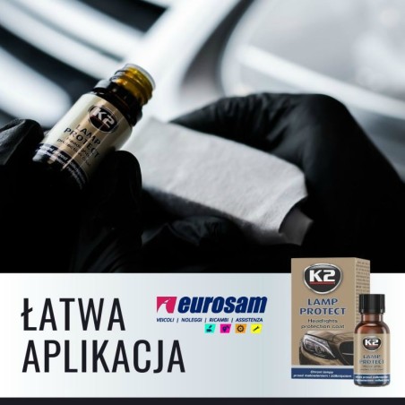 liquido protezione fari proiettori anteriori 10 ml k2 lamp protect