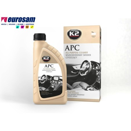 liquido ravviva pannelli interni tetto auto autocarro universale 1 lt k2