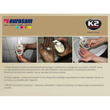 crema lavamani 500 ml universale k2 galant