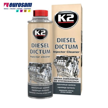 liquido pulizia iniettori impianto gasolio diesel 500 ml k2